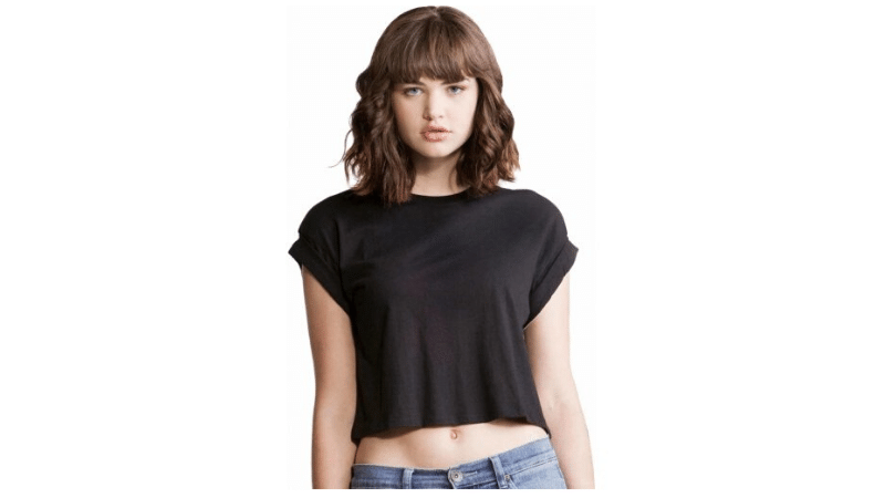 ORGANICKÉ TRIČKO DO PASU CROP TOP